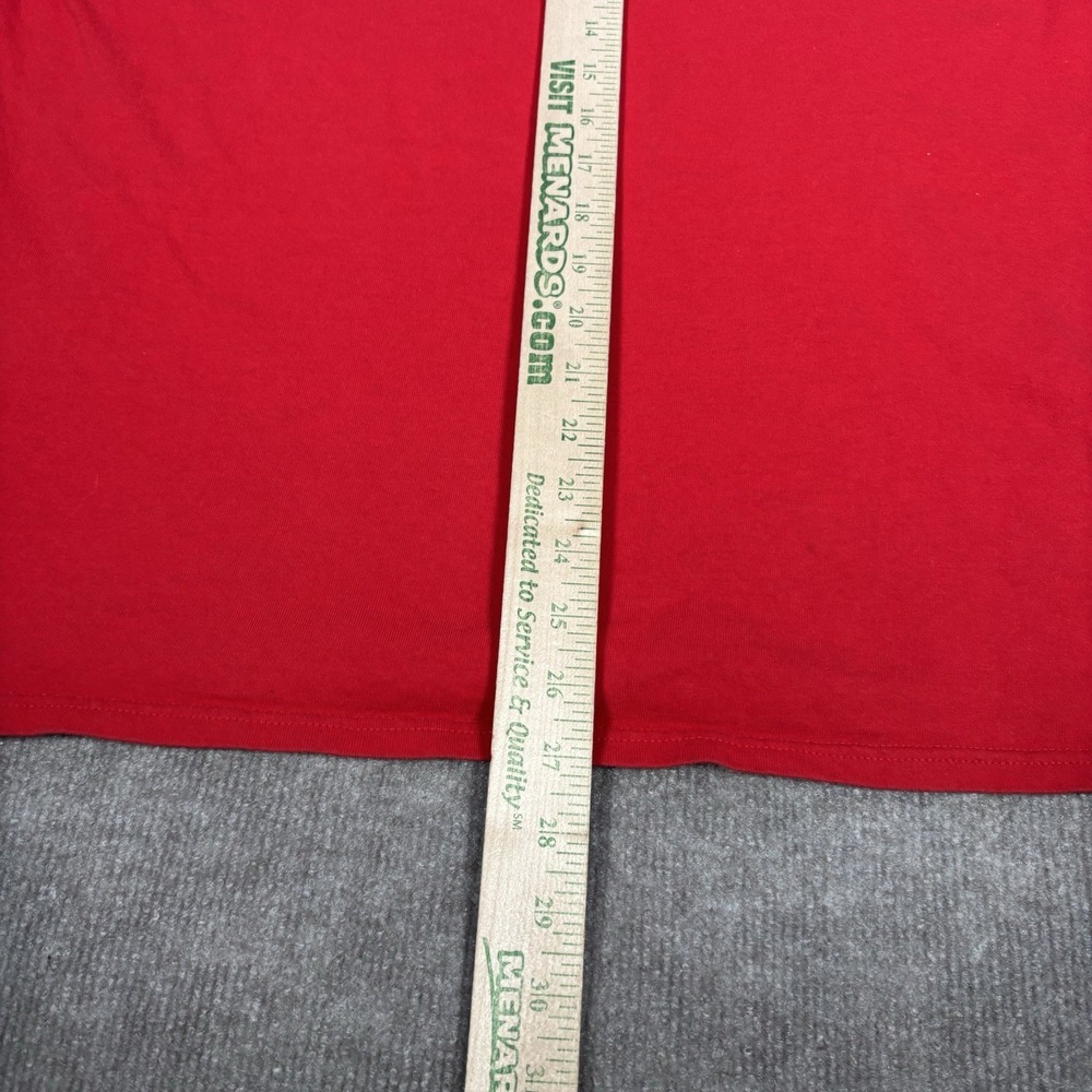 Vintage Nike Ohio State Buckeyes T Shirt Mens L Red Ringer Center Swoosh Y2K - Picture 9 of 9